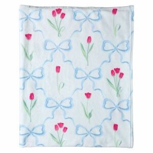 KIRKTON HOUSE Spring Easter Tulips Plush Throw